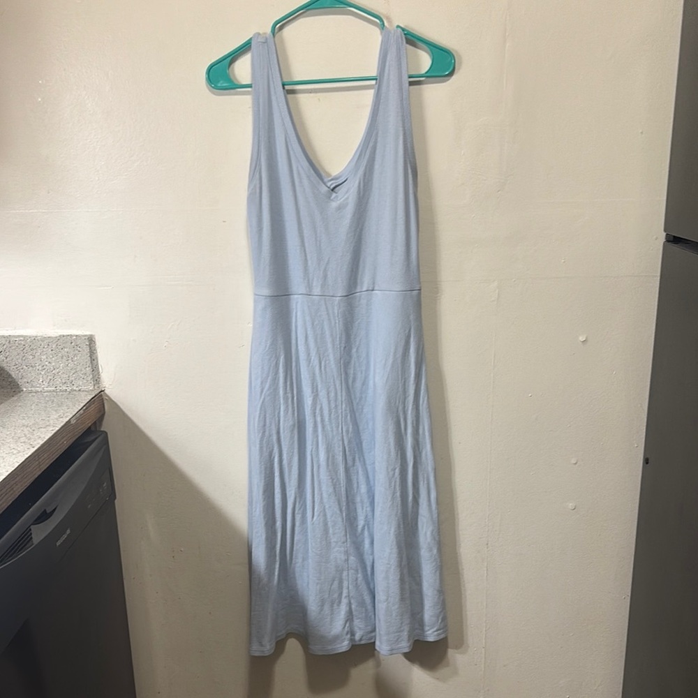 Beautiful Light Blue Sleeveless Dress size large womans